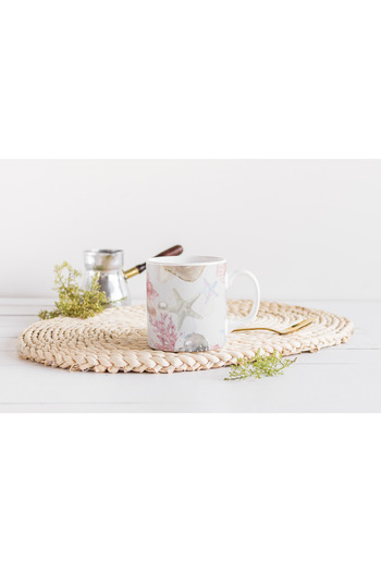 EYBaskı Tasarım Mixed Color Modern Patterned Porcelain Mug – Summer Atmosphere Design