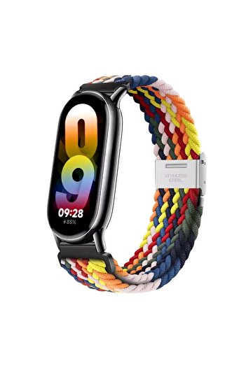 General Store Braided Textile Strap, Compatible with Xiaomi Mi Band 8/8 NFC/9/9 NFC, Multicolor