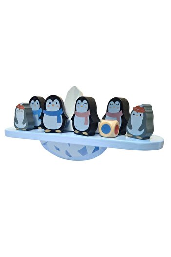 SDX Market Joc educativ Montessori din lemn, Solzi de pinguin