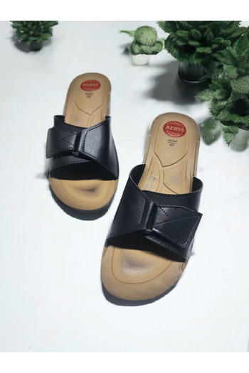 GokceKundura06 Mărimea 40-41 Papuci cu velcro întăriți cu toc anatomic