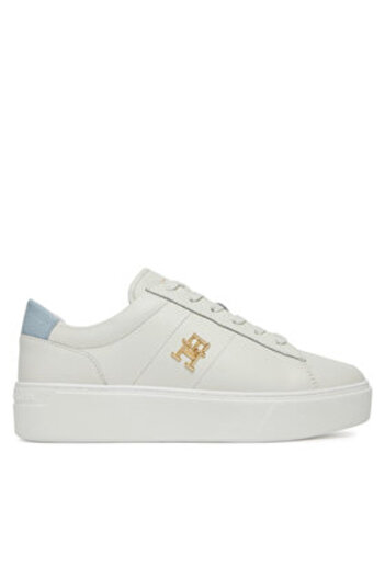 Tommy Hilfiger Teniși pentru femei FW0FW08464 Albi