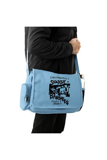 DESTİNE Geantă unisex verde cu imprimeu Daylight Siouxsie Banshees