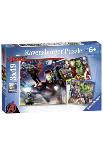 RAVENSBURGER Avengers Puzzle, 3X49 Pieces