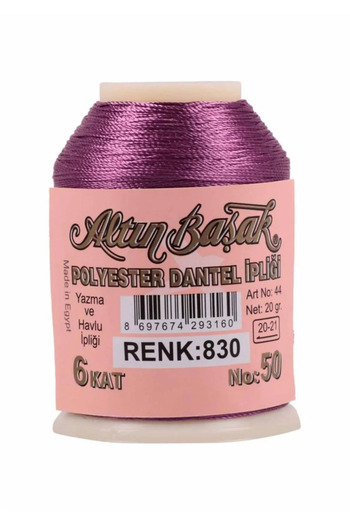 Yüsra Shop Altinbasak Polyester 830 Rose Kurus Lace Thread 20 Gr Writing String