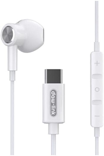 Generic Daw Link Type C Headphones Wired Earphones, In-Ear Headphones with Noise Isolation, Deep Bass & Clea