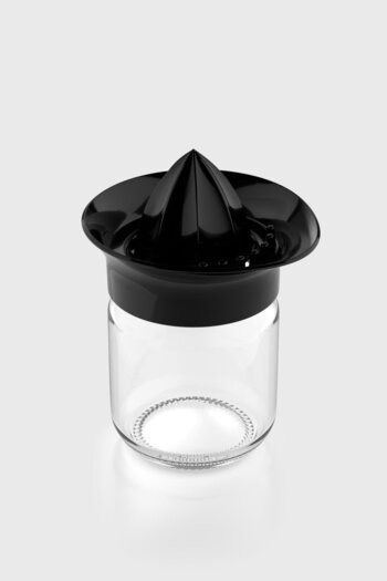 Renga Neo 210 ml Glass Lemon Squeezer with Black Lid 201010