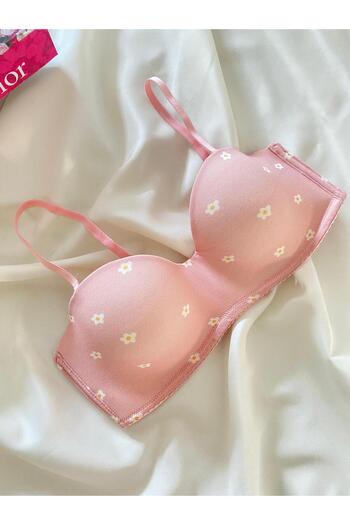 Fleur de Lingerie Colorful Patterned Gatherer Underwire Unpadded Single Bra