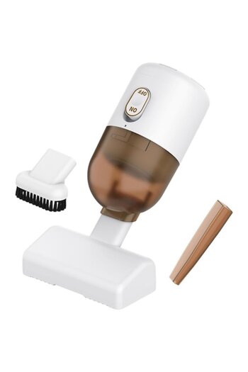 SOHO Aspirator portabil auto și de uz casnic, 3 în 1, 16,3 x 6 cm, alb
