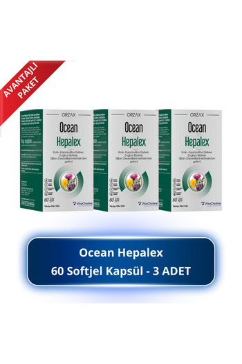 Orzax Ocean Hepalex 60 Softgel Capsules 3 Pcs