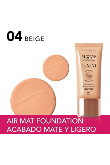 Bourjois Bourjois Air Mat Foundation with a matte finish - 30 ml