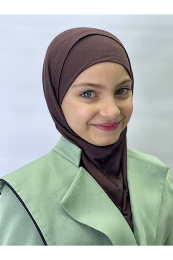 ALDAİR 2 Pieces Lycra Children's Hijab Bonnet -Hijab
