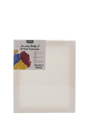 Roco Stretched Canvas – 20 x 25 cm, Rough Texture