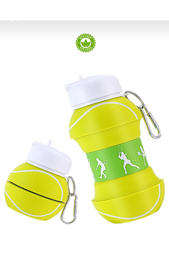 MİMOZA PARK 100% Silicone Pop-Up Water Bottle and Flask for Children Adult Sports Water Bottle 550 ml Pop-Up