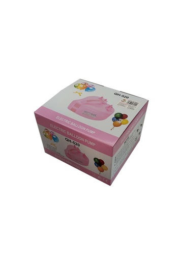 SDX Market Electric pump for inflating balloons and inflatable objects, heart-shaped, Pink