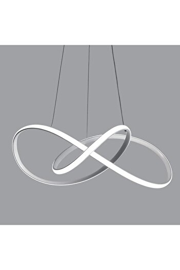 Jiju Infinity LED chandelier white crystal, 2.4G WiFi remote control, 3 dimmable lights