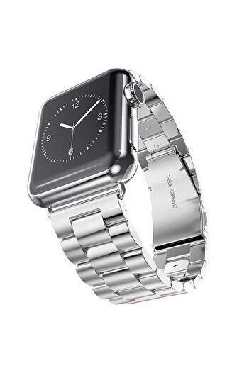 Good Case Apple Watch Ultra 3 (49mm) Compatible Classic Metal Band-04 Silver