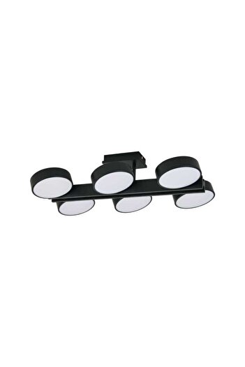 Jiju LED Chandelier Black 6x12w With 2.4G WiFi Remote Control, 3 Dimmable Lights