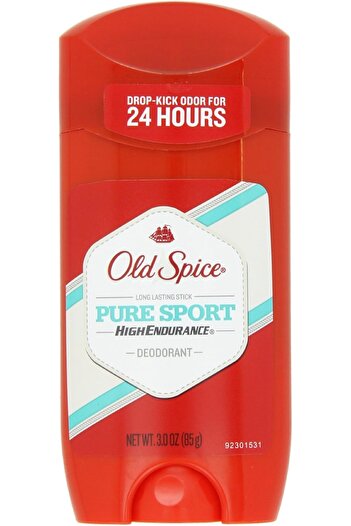 Old Spice مزيل عرق عالي التحمل برائحة رياضية نقية للرجال، 3 أونصة (عبوة من 3 قطع)