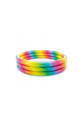 Intex Multicolor Inflatable Pool for Kids, 58439 Rainbow, 330 Liters, 147 x 33 CM