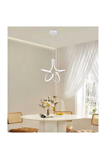 edc 30W Black LED Chandelier With 3 Functions Cold/Warm/Neutral Light