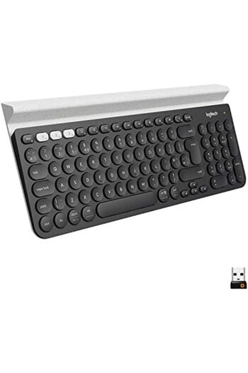 logitech K780 Multi-Device Wireless Keyboard, White/Grey