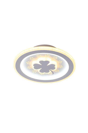 Alista Home Lustra LED TRIFOI RGB ROZA 24W, lumina Rece/Calda/Neutra, Alb