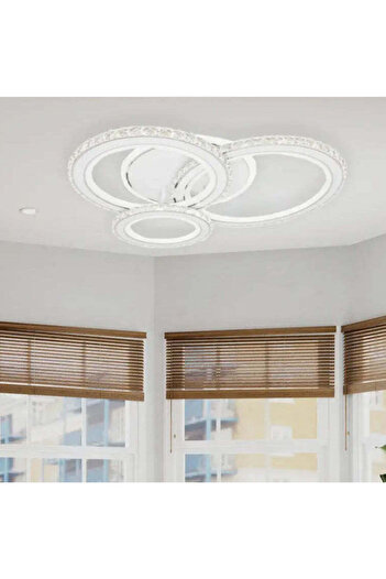 Alista Home LED chandelier with remote control and crystal NOVA ROTONDA RGB 154 W, 3 Circles, Cold/Warm/Neutral light, Di
