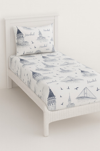 Felina Home Istanbul Theme Single Cotton Fitted Sheet Set
