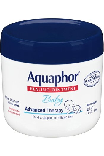 Aquaphor Baby Healing Ointment Advanced Therapy Skin Protectant, 14 Ounce, Pack of 3