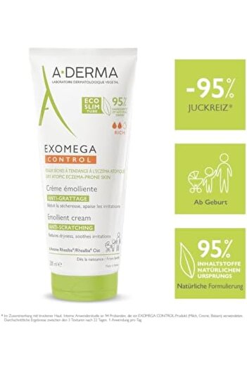 A-DERMA Exomega Control Anti-Irritation Emollient Cream 200 ml
