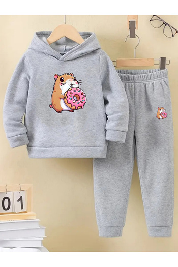 makiteks Winter Girl Boy Tracksuit Set 5 6 7 8 9 10 11 12 Years Old Capybara Kapybara