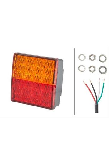 Hella LED brake light 2SD 357 029-001, 12V, 80x80 mm