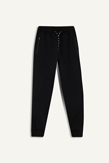 DeFacto Black Boy's Tracksuit Bottoms C7635A8/Bk81