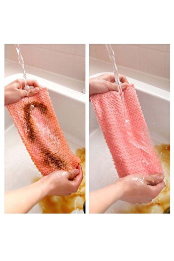 Ekostem Microfiber Soft Textured Cleaning Cloth - Kitchen Cloth Stain-Free, Odor-Free 30*30 cm (3 Pieces)