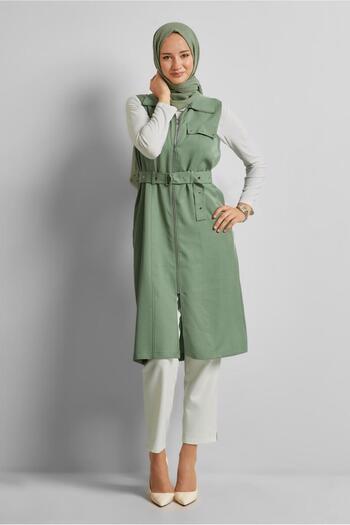 Alvina Belted Lyocell Vest 45645