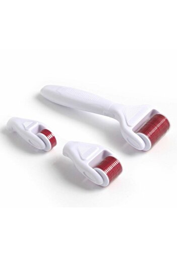 AGD Facial Massager and Roller 4-in-1 Anti-Aging White/Red