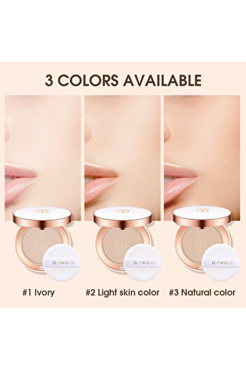 O.TWO.O Cosmetics بودرة أساس خفيفة الوزن حريرية غير لامعة من O.TWO.O