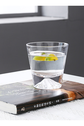 Shuer 256 ml Creative Snow Mountain Cup Fuji Mountain Cup Glass Water Cup