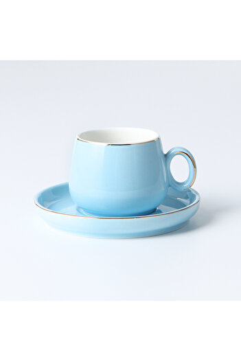 sharpdo 125ml Colored Glaze Cup Ceramic Small Handle Cup And Dish