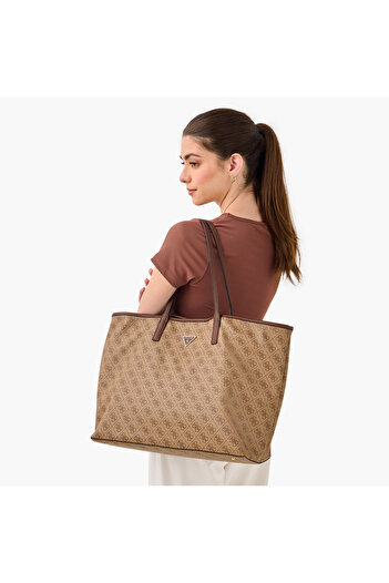 Guess Eco Erica Printed Tote Bag and Pouch Set