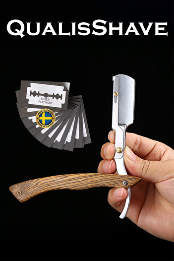 Qualis U6 Mechanism Razor + 20 Platinum Leaf Razors