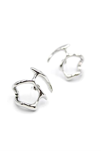 Royaleks Metal earring - silver