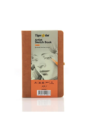 Tigertint Sketchbook Hard Cover Sketchbook 90 Gr A5 80 Sheets Tan