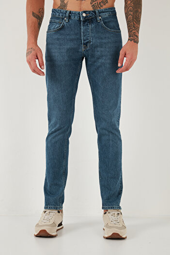 Buratti Cotton Slim Fit Normal Waist Narrow Leg Jeans Men's Denim Pants 1124C041Napoli