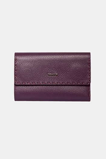Grande Women's Genuine Leather Multi-Eye Wallet Black