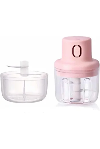 Generic Electric Garlic Chopper Mini with 2Cups, Wireless Electric Food Processor with USB Charging, Mini Ve