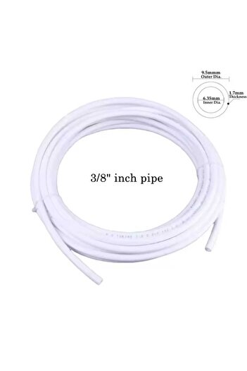 GE 10 meters of approved pipes for water purification systems, available in white and black.