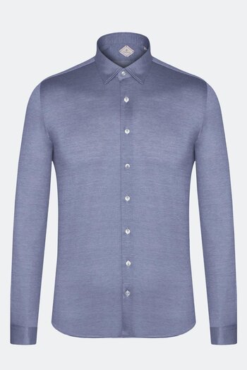 Sabri Özel Classic Collar Knitted Men's Shirt Saks