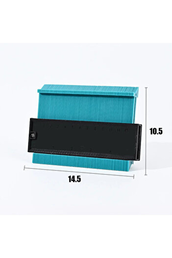 choice2 1 PCS 5 Inch Green 1-3PCS Contour Gauge Shaping Construction Measuring instrument Marking template C