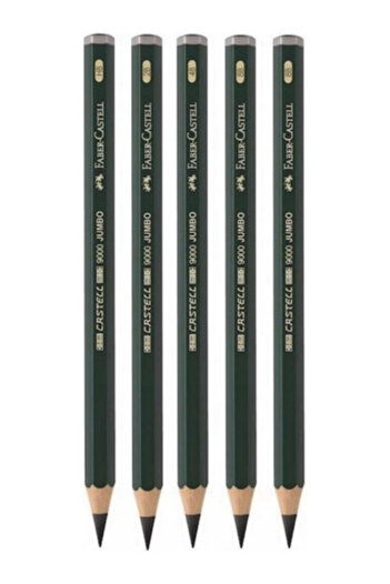 Faber Castell Set of 5 9000 Jumbo Series Hb 2B 4B 6B 8B